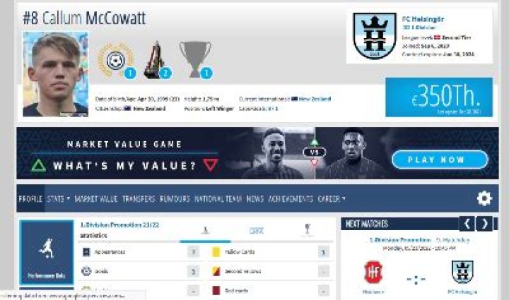Callum McCowatt Bio, Age, Net Worth, Salary, Market Value, & Stats: Is He Married?