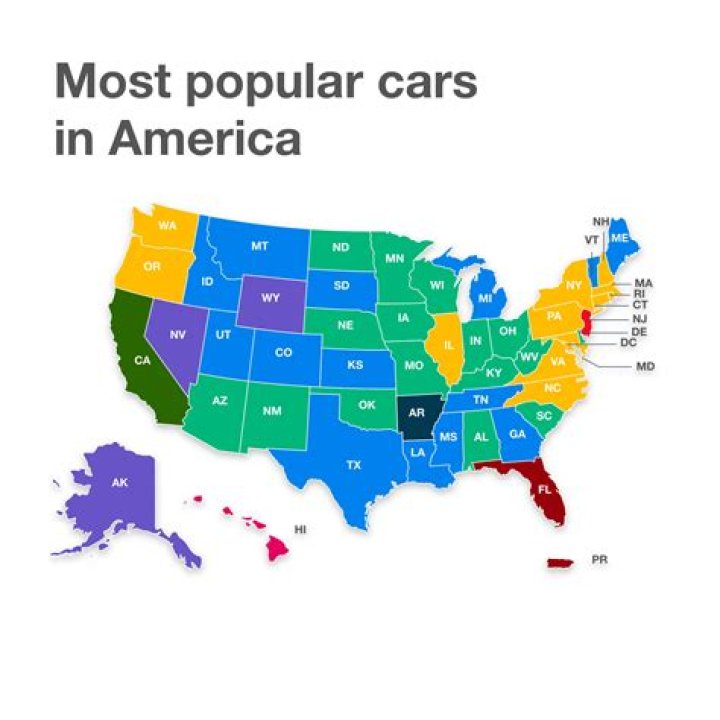 This Is the Most Popular Car in Your State, According to Data